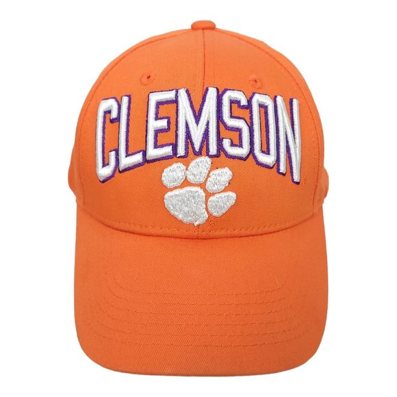 Top Of The World Clemson Tigers 3D Logo Snapback Cap Trucker Baseball Hat Orange - Picture 1 of 13